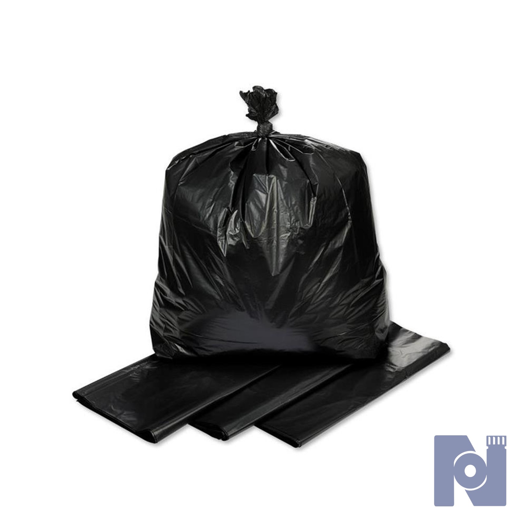Black Waste Sack - 39" Pink Label
