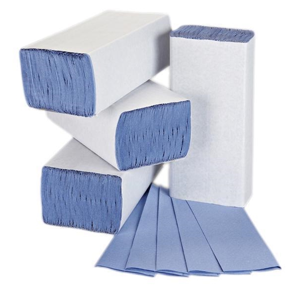 Ht2317 M-Fold Hand Towels Blue