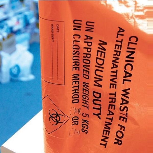 Clinical Waste Sack - Orange