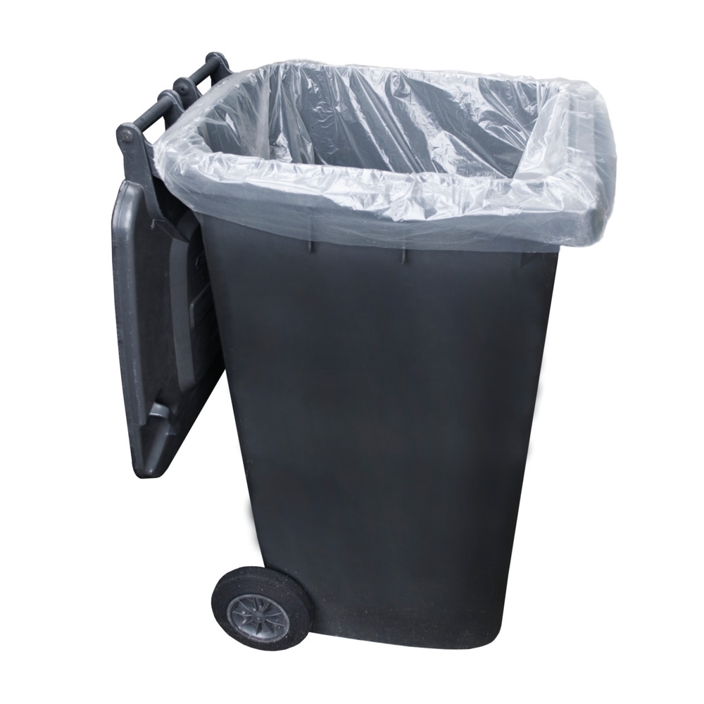 Clear Wheelie Bin Liner 240L