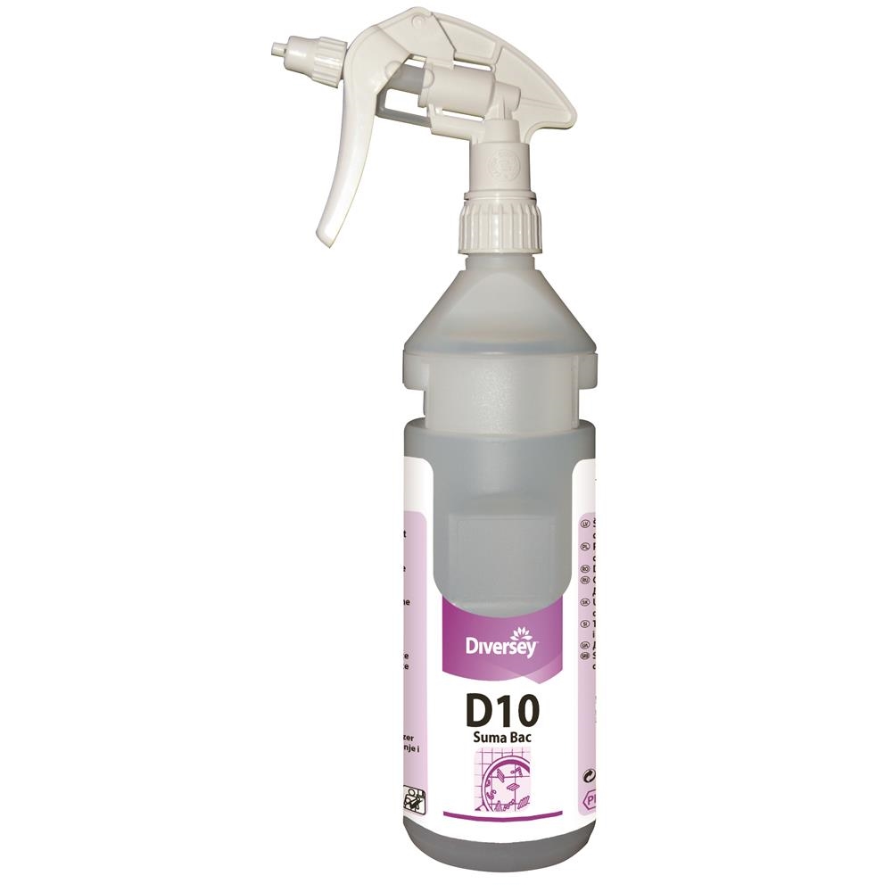 D10 Suma Bac labelled refill bottle for Divermite