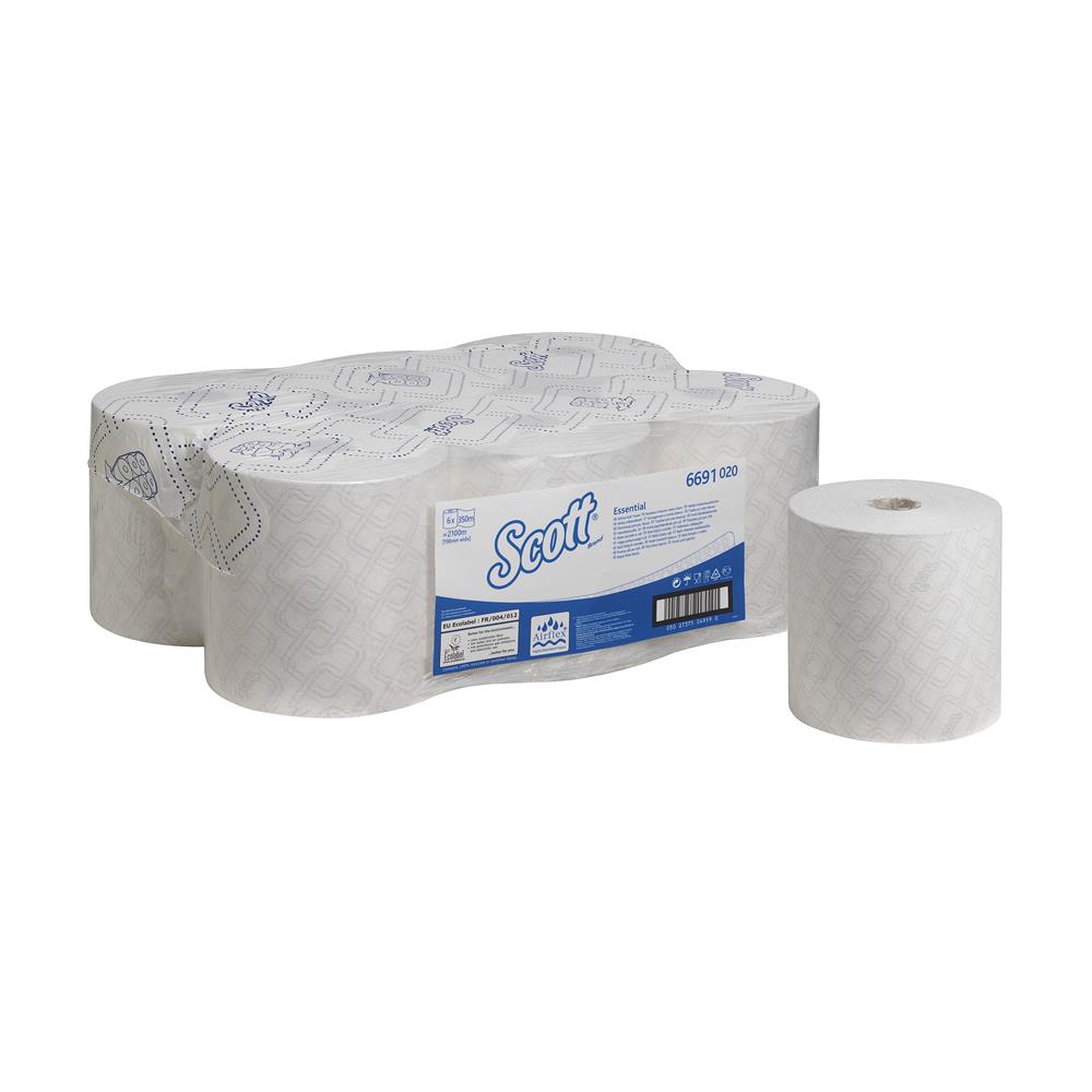 KC Scott Max White Hand Towel Rolls