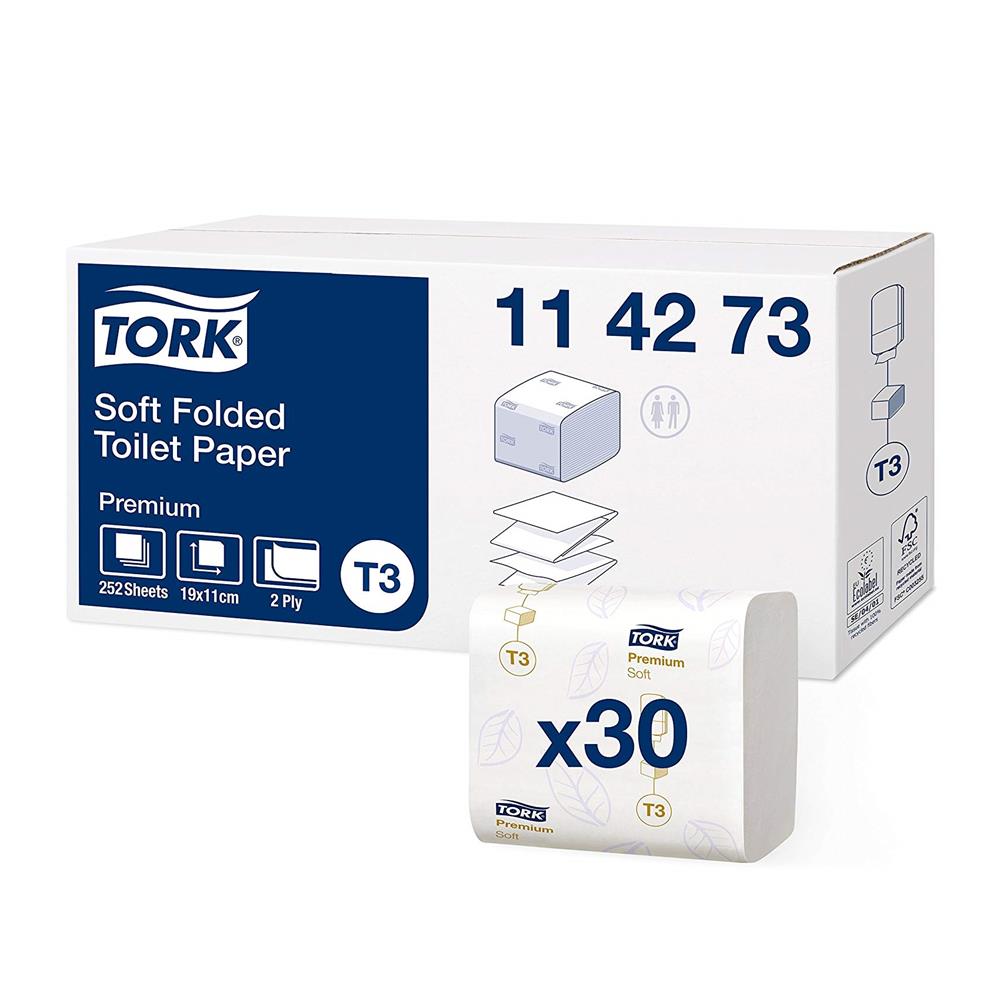 Tork Soft Folded Toilet Paper Premium