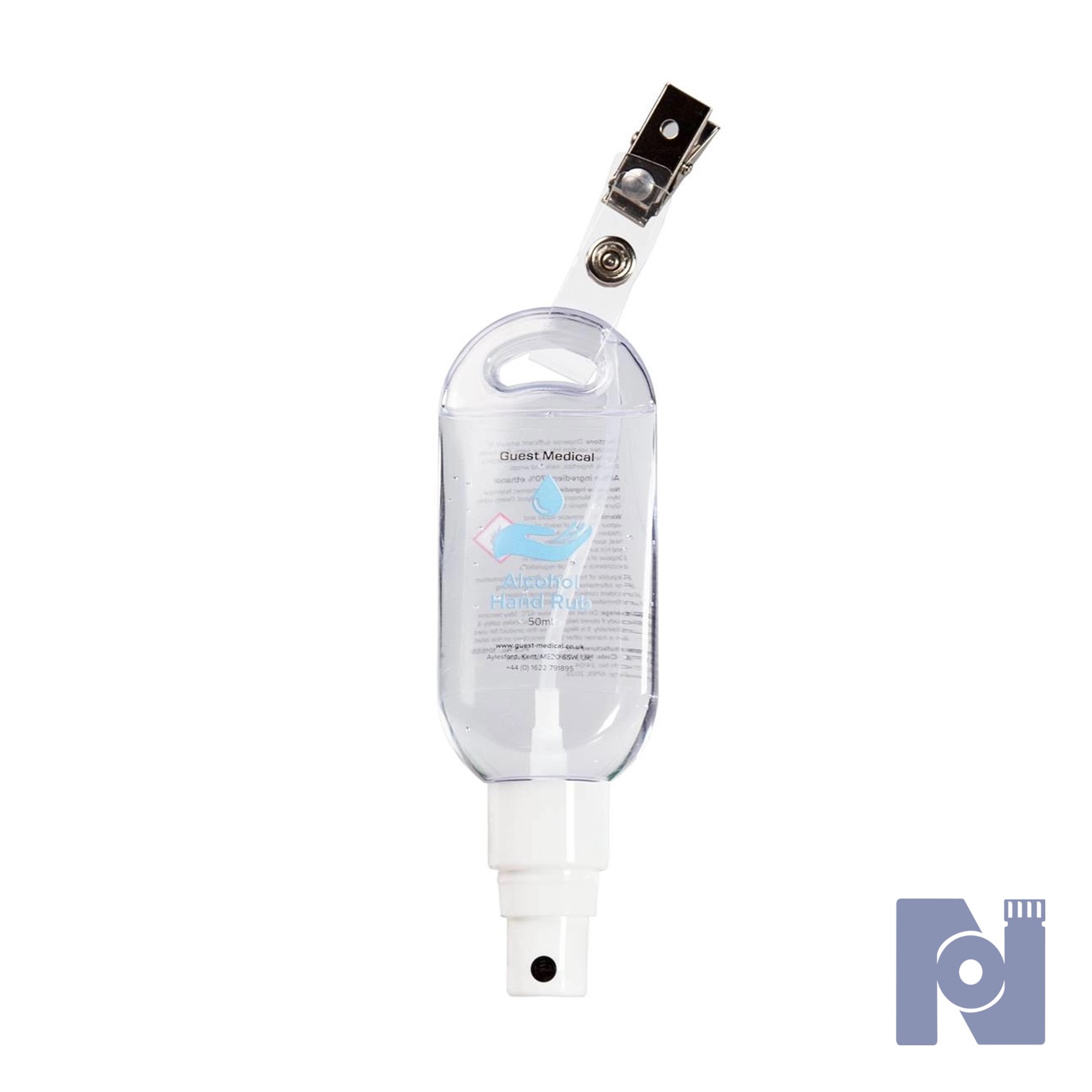 Guest Medical 50ml Hand Sanitiser with Belt Clip